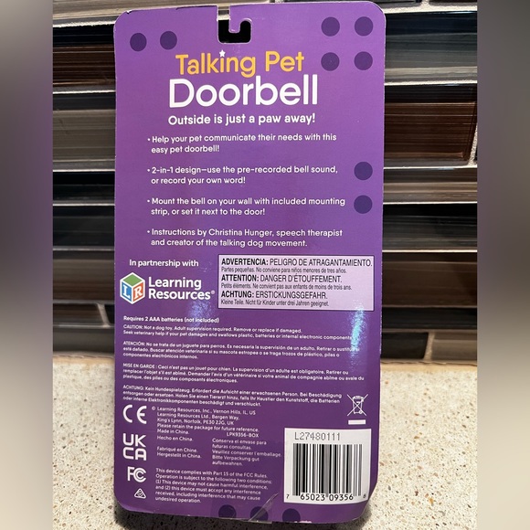 🆕 Talking Pet Doorbell use prerecorded bell or record your voice - Picture 3 of 4